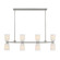 Baldwin Eight Light Linear Chandelier in Satin Nickel (51|112498SN)
