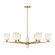 Collier Six Light Chandelier in Warm Brass (51|111256322)