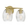 Miravelle Two Light Vanity in Vintage Brass (59|9992VB)