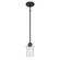 Clarvyn One Light Mini Pendant in Matte Black (59|909301MB)