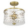 Clarvyn Two Light Semi-Flush Mount in Vintage Brass (59|909201VB)