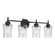 Clarvyn Four Light Vanity in Matte Black (59|909104MB)