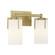 Froselle Two Light Vanity in Vintage Brass (59|65002VB)