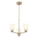 Strayhan Three Light Chandelier in Modern Gold (59|64103WGMG)