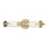Cylora Two Light Bath Bar in Vintage Brass (59|63102VB)