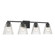 Riville Four Light Vanity in Matte Black (59|63004MB)