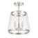 Adabella Three Light Semi-Flush Mount in Polished Nickel (59|230103PN)