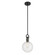 Glanora One Light Mini Pendant in Matte Black (59|204101MB)