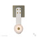Snaps Snaps LED Sconce in Modern Brass (39|402031LED86LWPG)