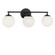 Nube Three Light Vanity in Midnight Black (1|GLV1853MBKE)