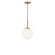 Nube One Light Pendant in Satin Brass (1|GLP1821SBE)