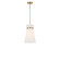 Fynn One Light Pendant in Satin Brass (1|GLP1751SBE)