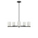 Neblina Five Light Chandelier in Midnight Black (1|GLC1935MBKE)