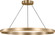 Aro LED Chandelier in Satin Brass (1|GLC1901SB)