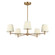 Vilera Five Light Chandelier in Satin Brass (1|GLC1865SB)
