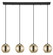 Lemorieta Four Light Pendant in Black (217|39686A)