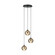 Lemorieta Three Light Pendant in Black (217|39685A)