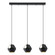 Rasigures Three Light Linear Pendant in Black (217|39634A)