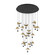 Dracera LED Pendant in Black & Gold Leaf (217|390341A)