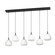 Balmes Six Light Linear Pendant in Black (217|390203A)
