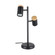 Chatterton LED Table Lamp in Structured Black & Wood Accent (217|205832A)