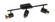 Tomares Three Light Fixed Track Light in Black (217|204923A)