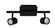 Vergiano LED Fixed Track Light in Black (217|203396A)