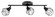 Zapata Three Light Track in Matte Black (217|202167A)