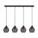 Carlton Four Light Pendant in Black (217|202038A)