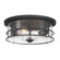 Lorenth Two Light Flush Mount in Dark Matte Black (7|17647899)