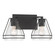 Lorenth Two Light Vanity in Dark Matte Black (7|17642899)