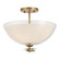 Elowen Three Light Semi-Flush Mount in Legacy Brass (7|10255732)
