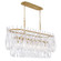 Glassara Eight Light Linear Chandelier in Legacy Brass (29|N3127732)