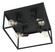 Silentina Four Light Ceiling Mount in Black (217|98334A)