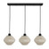 Midsummer Three Light Linear Pendant in Black (217|44001A)