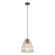 Ayesgarth One Light Pendant in Black (217|205837A)