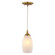 Milano One Light Mini Pendant in Muted Brass (63|P0451)