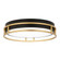 Northgate LED Flush Mount in Matte Black and Satin Gold (63|C0342)
