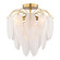 Burbank Four Light Semi-Flush Mount in Muted Gold (63|C0334)