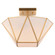 Burnett Two Light Semi-Flush Mount in Muted Brass (63|C0331)