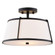 Marion Two Light Semi-Flush Mount in Matte Black (63|C0329)