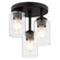 Park Ridge Three Light Flush Mount in Matte Black (63|C0326)