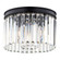 Allerton Three Light Flush Mount in Matte Black (63|C0321)