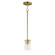 Lateral One Light Pendant in Satin Brass (16|90281CLSBR)