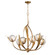 Firenze Six Light Chandelier in Gold Leaf (16|28716CRGL)