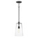 Hudson One Light Pendant in Black (16|12886CLBK)