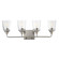 Hudson Four Light Bath Vanity in Satin Nickel (16|12884CLSN)