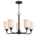 Hudson Five Light Chandelier in Black (16|12875SWBK)