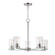 Lateral Five Light Chandelier in Satin Nickel (16|10286CLSN)