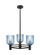 Downtown Urban Three Light Pendant in Matte Black (405|4343CRBKG5595BL)